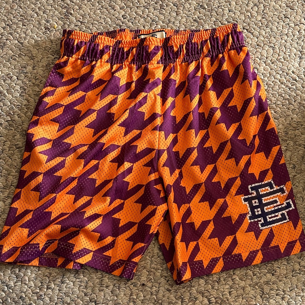 Eric Emanuel Orange and Purple Athletic Shorts new without tag